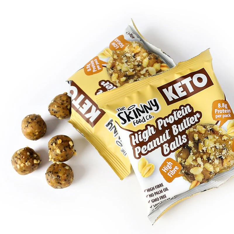 Boules maigres KETO riches en protéines (8.8 g de protéines par portion) - Beurre de cacahuète