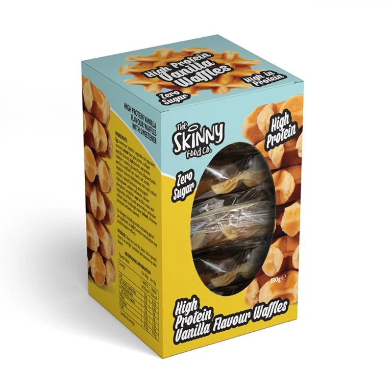 Gaufres légères, riches en protéines et sans sucre, saveur vanille, 30 g x 6 - 6 g de protéines par portion