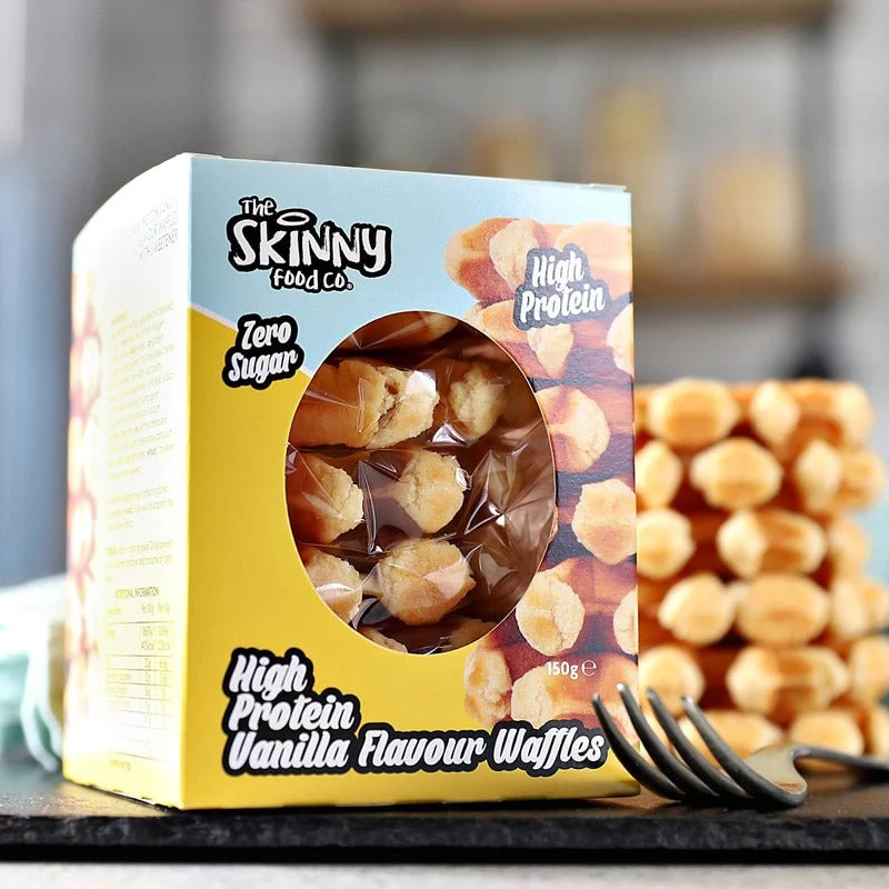 Gaufres légères, riches en protéines et sans sucre, saveur vanille, 30 g x 6 - 6 g de protéines par portion