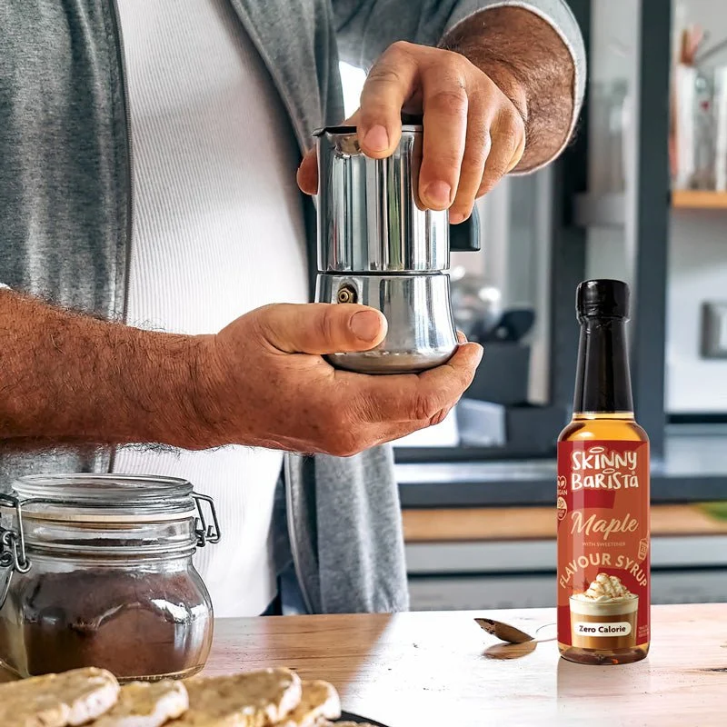 Sirop Skinny Barista saveur érable - Sirop de café léger sans sucre et sans calories - 250 ml - ÉDITION LIMITÉE