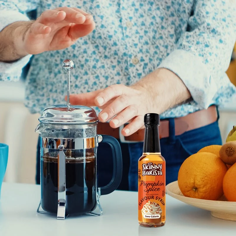 Sirop Skinny Barista saveur citrouille épicée - Sirop de café léger sans sucre et sans calories - 250 ml - ÉDITION LIMITÉE