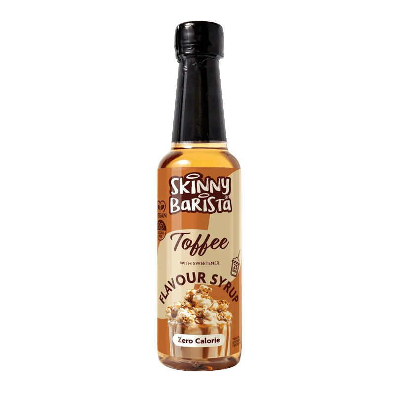 Sirop saveur caramel barista léger - Sirop de café léger sans sucre et sans calories - 250 ml - ÉDITION LIMITÉE
