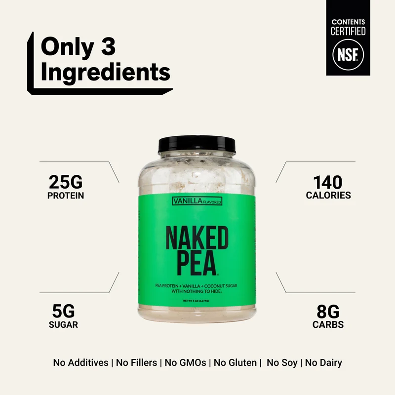Vanilla Pea Protein Powder | Naked Vanilla Pea - 5LB
