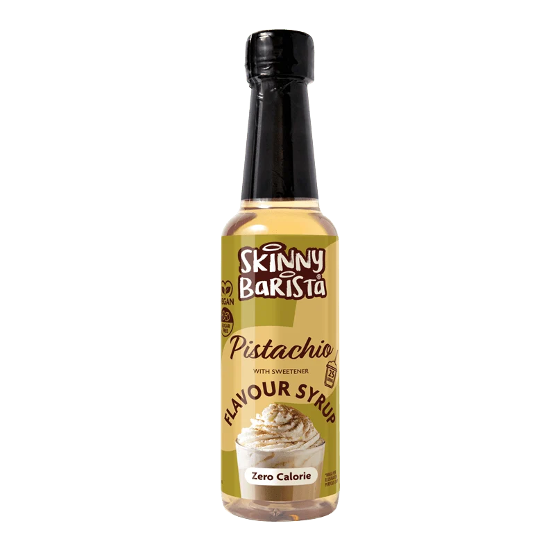 Sirop Skinny Barista à la pistache - Sirop de café léger sans sucre et sans calories - 250 ml - ÉDITION LIMITÉE