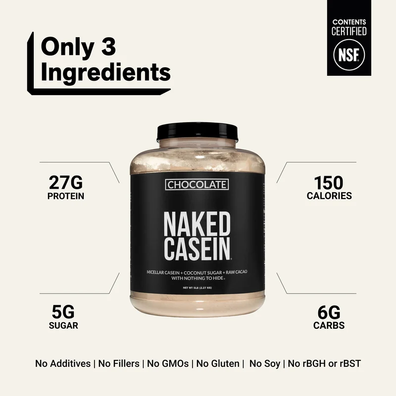 Chocolate Casein Protein Powder - 5LB