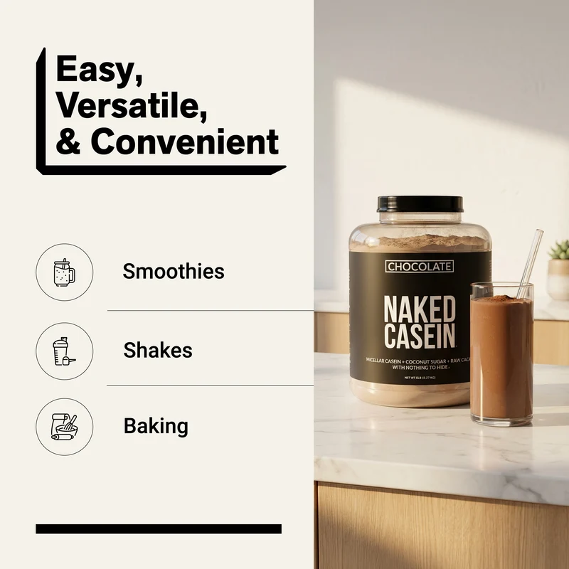 Chocolate Casein Protein Powder - 5LB