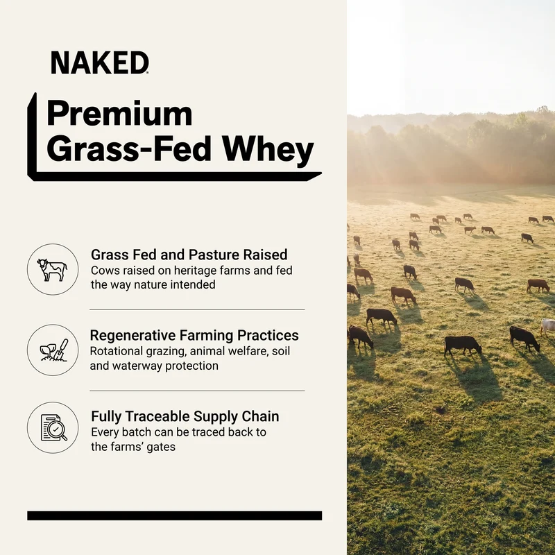Vanilla Whey Protein Powder | Naked Vanilla Whey - 5LB