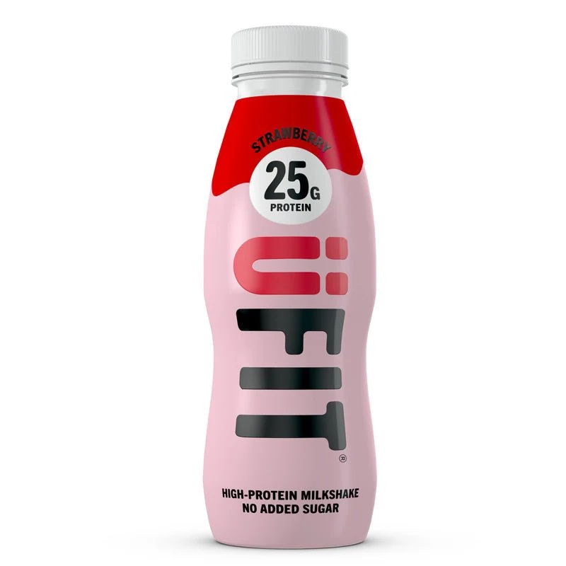 (Liquidation, À consommer de préférence avant juillet 2026) Boissons protéinées prêtes à boire UFIT à la fraise - 25 g de protéines