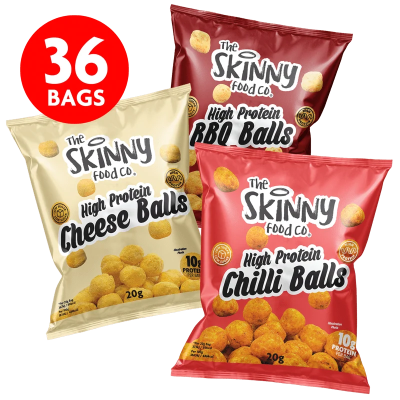 Boules minceur riches en protéines 36 x 20 g (3 saveurs x 12)