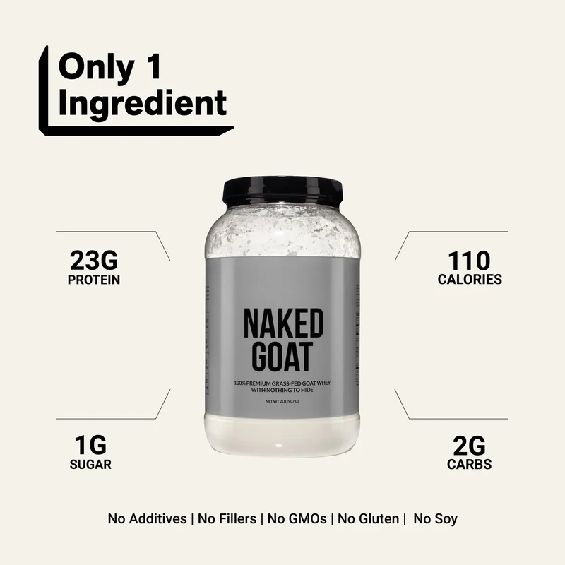 Goat Whey Protein Powder | Naked Goat - 2lb
