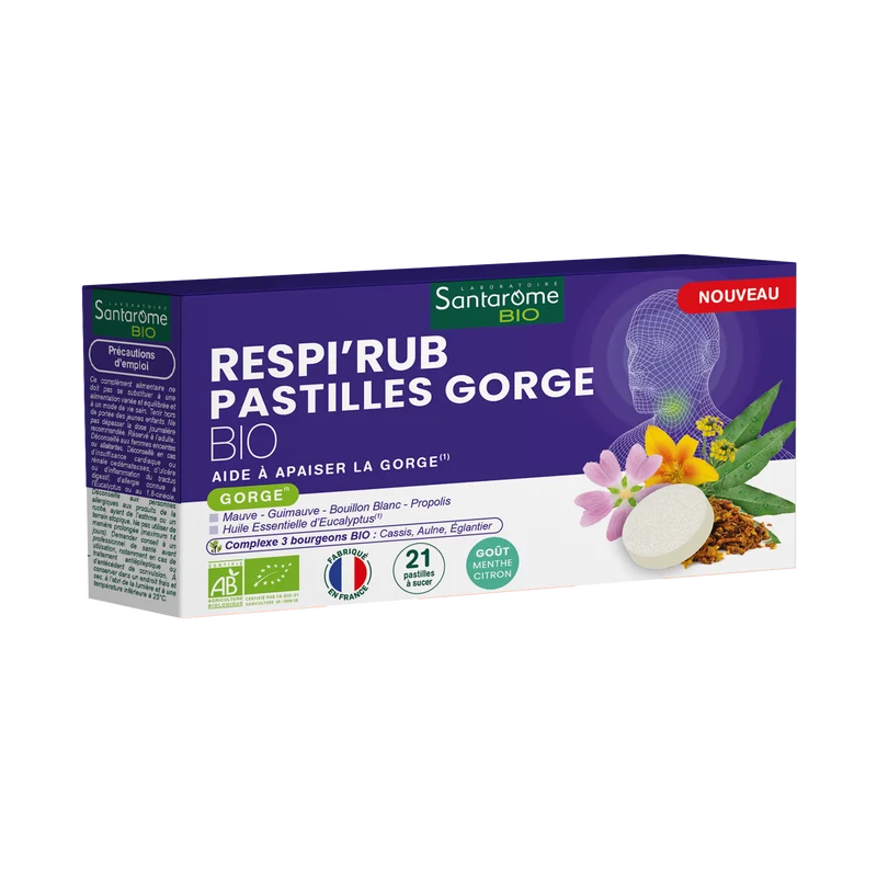 Respi'rub - Pastilles Gorge Bio