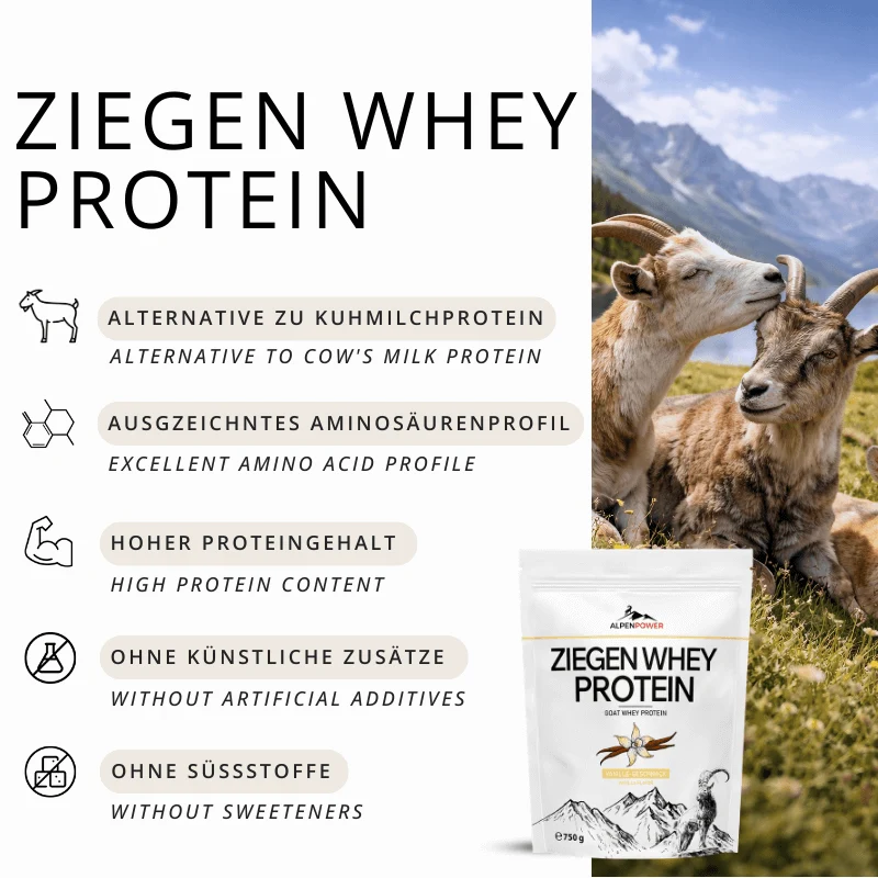 Protéine de lactosérum de chèvre 750 g