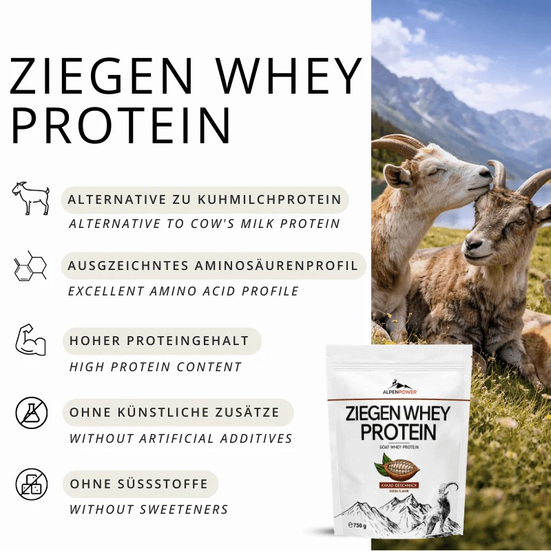 Protéine de lactosérum de chèvre 750 g