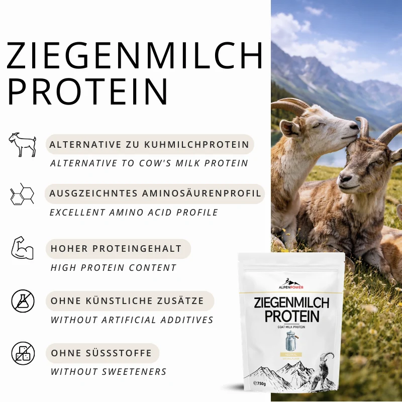 Protéines de lait de chèvre 750 g