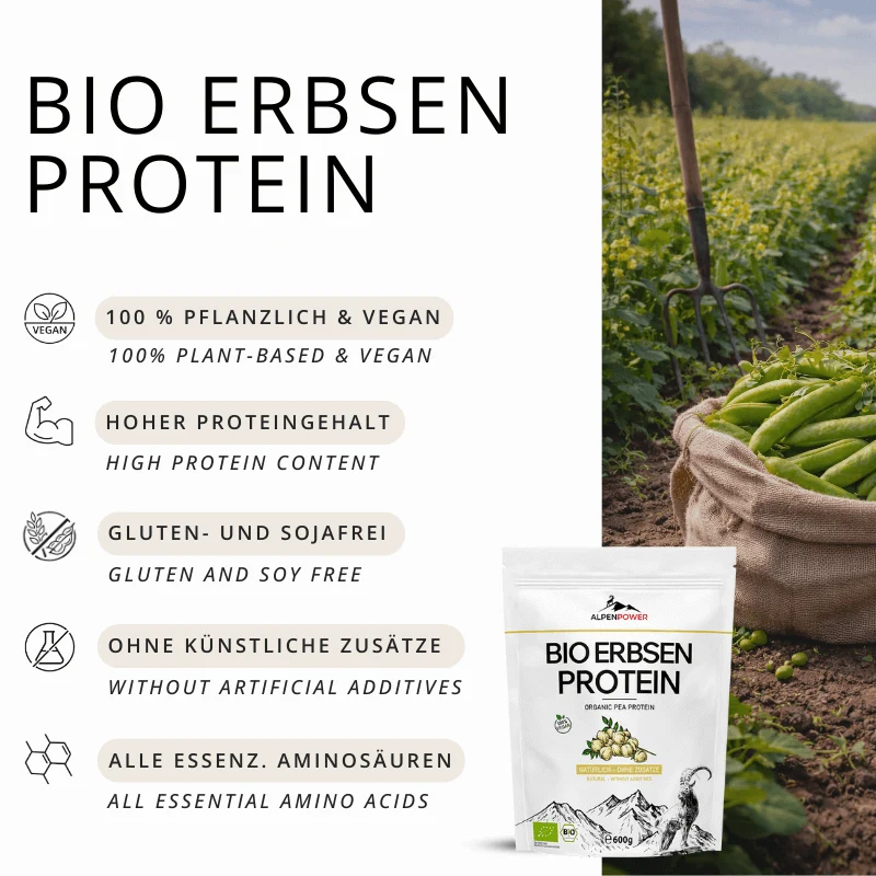 Protéine de pois BIO 600 g