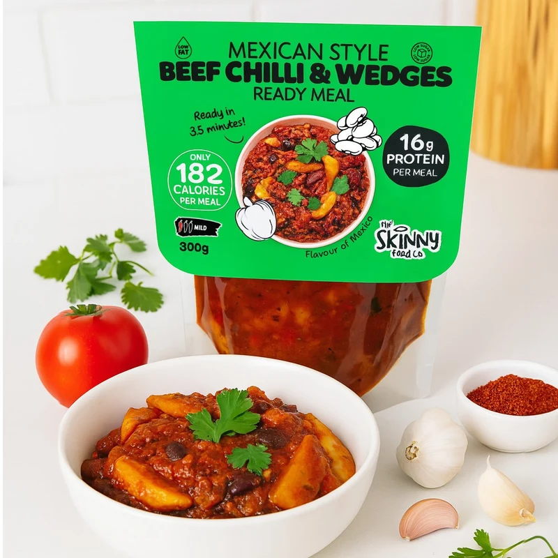 Coffret de repas prêts à l'emploi Skinny Food Co pour 7 jours (300 g x 7 repas)