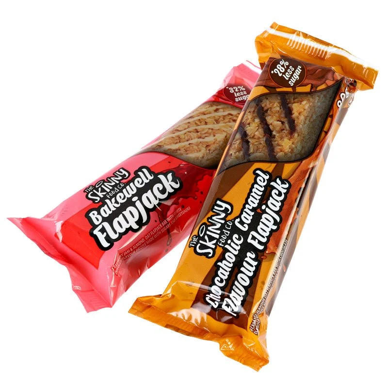Flapjacks protéinés à faible teneur en sucre Skinny Food Co 80 g (2 saveurs)