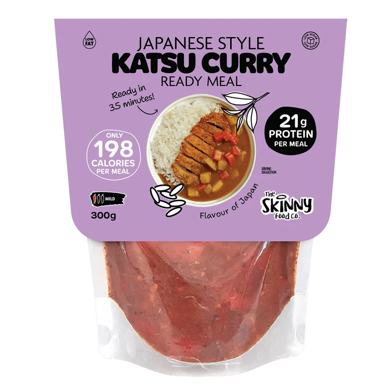Curry Katsu japonais allégé, 198 calories, plat préparé - 300 g (également disponible en paquet de 10)