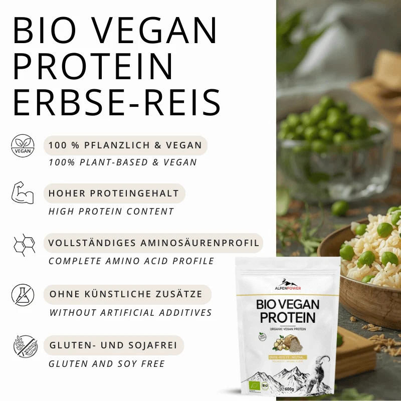 BIO Vegan Protein pois-riz 600 g