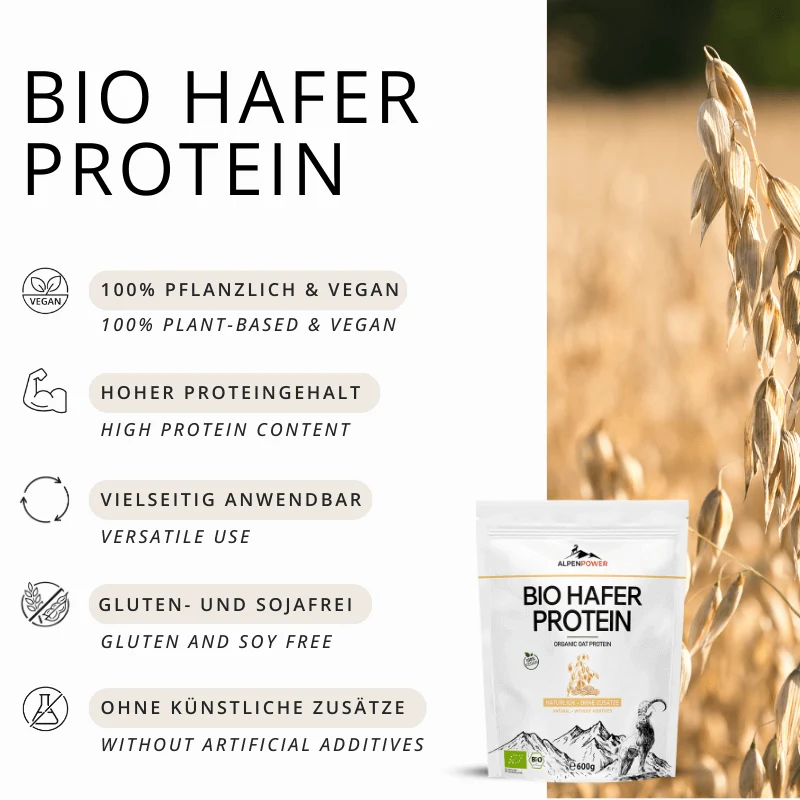 Protéine d'avoine BIO 600 g