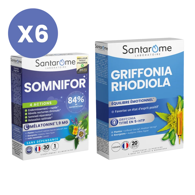 Pack Humeur & Sommeil – Avec mélatonine