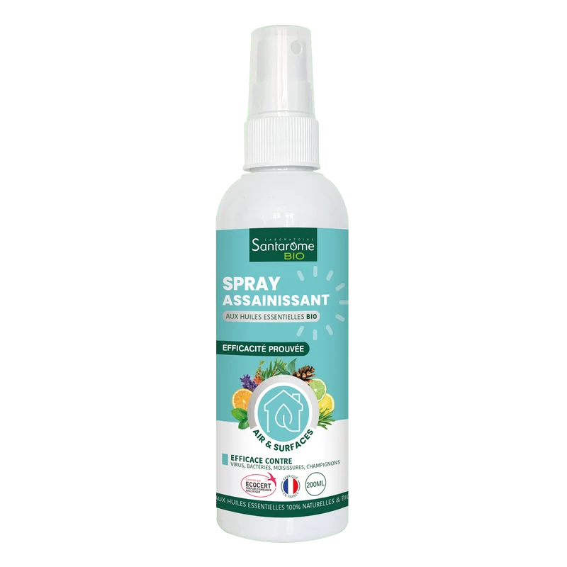 Spray Assainissant aux huiles essentielles Bio - 200 ml