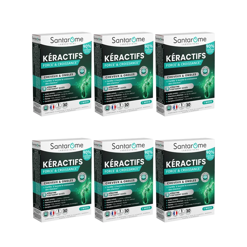 Kéractifs Cheveux Force & Croissance - 30 comprimés