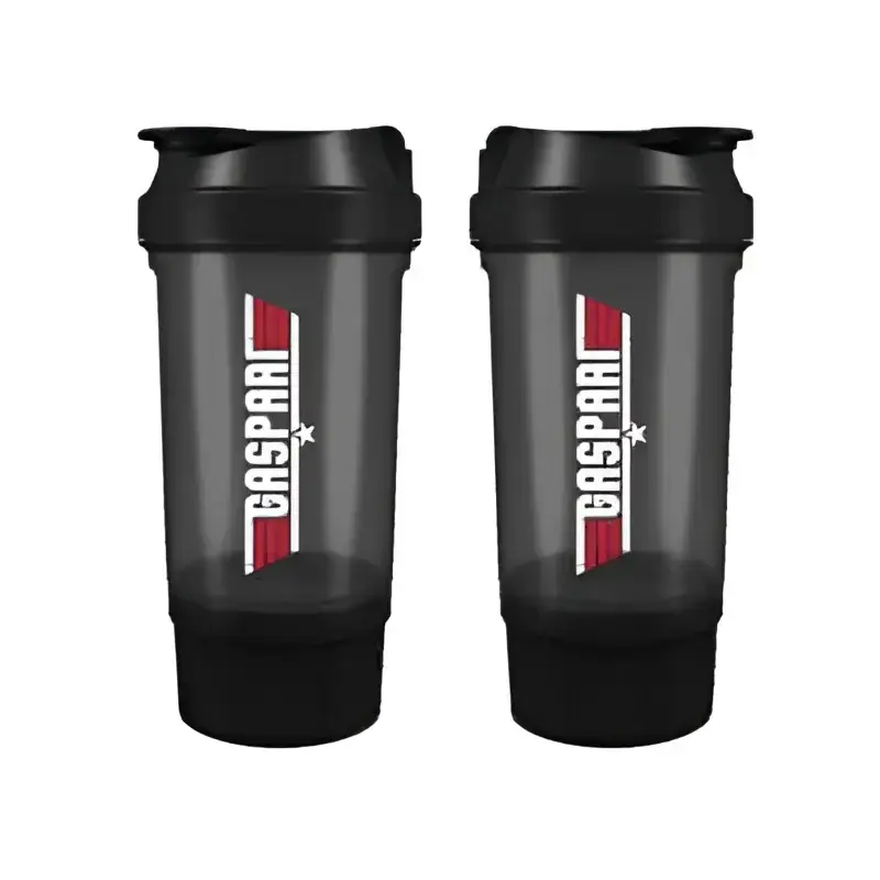 Shaker GASPARI BLACK Military 500ml + Compartiment