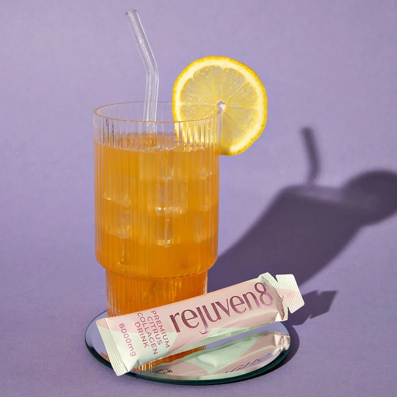 Boisson au collagène liquide marin hydrolysé Rejuven8 Premium 8000 mg, 14 sachets 14 x 30 ml (approvisionnement 14 jours)