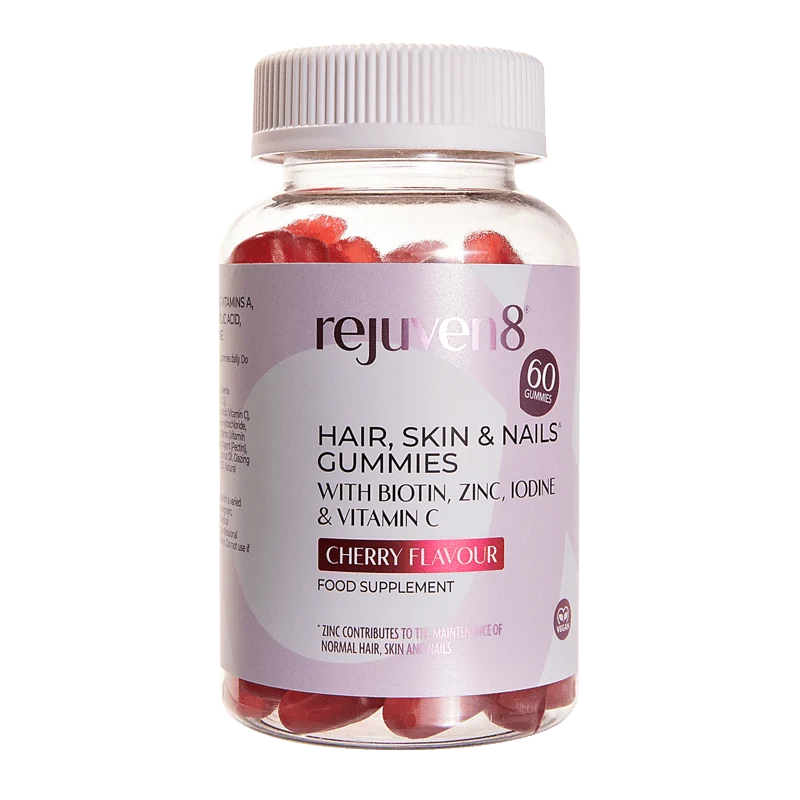 Gummies à la cerise pour les cheveux, la peau et les ongles Rejuven8 - 60 gummies