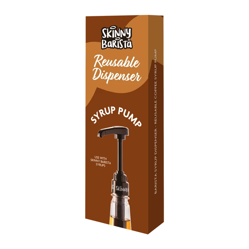 Distributeur de sirop Skinny Barista - Pompe à sirop de café réutilisable (blanche ou noire)