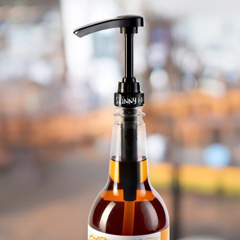 Distributeur de sirop Skinny Barista - Pompe à sirop de café réutilisable (blanche ou noire)