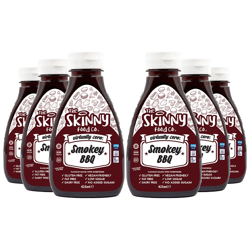 Case Smokey BBQ Virtually Zero© Calorie Skinny Sauce - 425ml x 6 Unités
