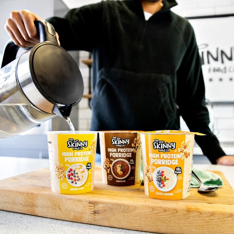 Paquet de pots de porridge maigres à haute teneur en protéines - 3 x 70g