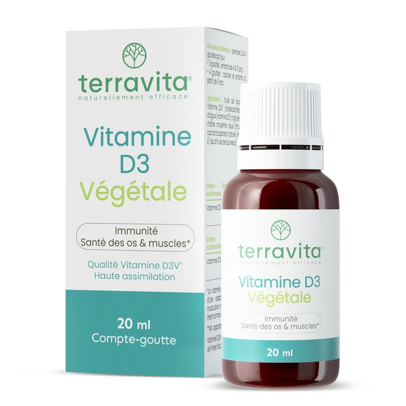 Vitamine D3 végétale - compte goutte