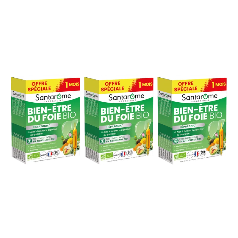 Bien-Être du Foie Bio - Hépatonic - 30 ampoules