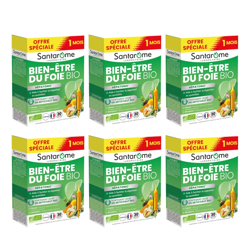 Bien-Être du Foie Bio - Hépatonic - 30 ampoules
