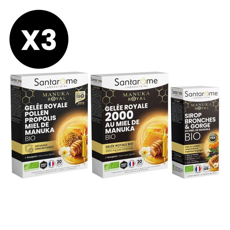 Pack Immunité Manuka Royal - Ampoules