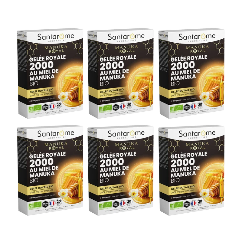 Gelée Royale 2000 au Miel de Manuka Bio - 20 ampoules