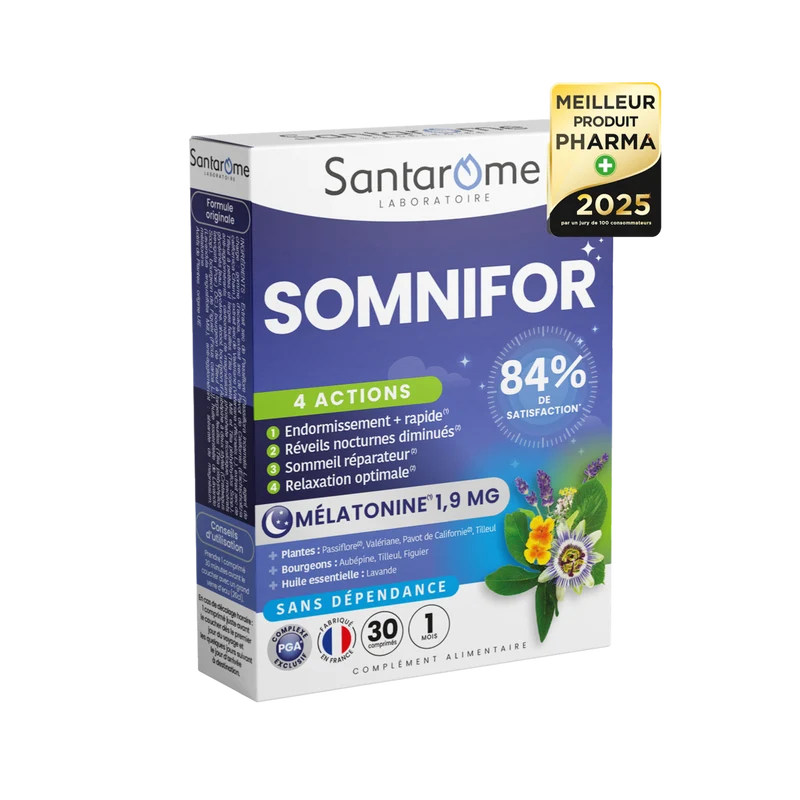 Somnifor 4 ACTIONS - 30 comprimés sommeil