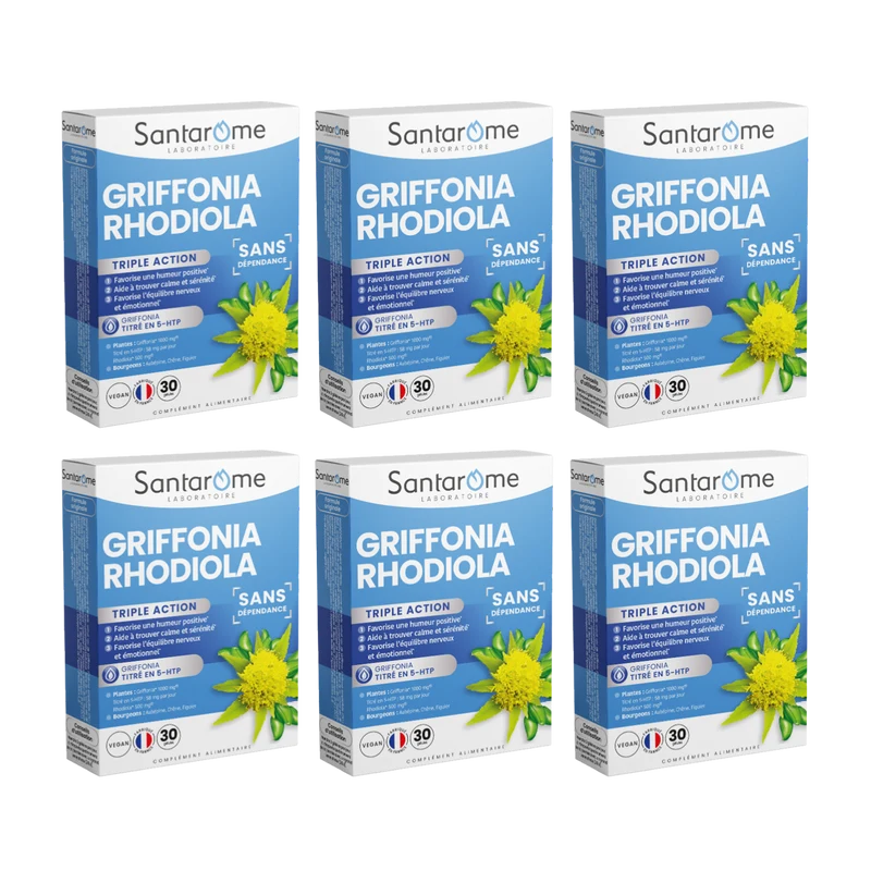 Griffonia Rhodiola - 30 gélules