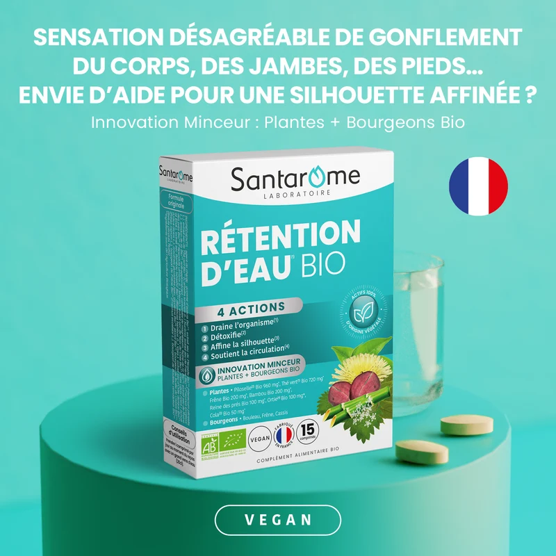 Rétention d'Eau Bio - 15 comprimés