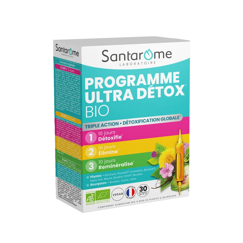 Programme Ultra Détox Bio - 30 ampoules