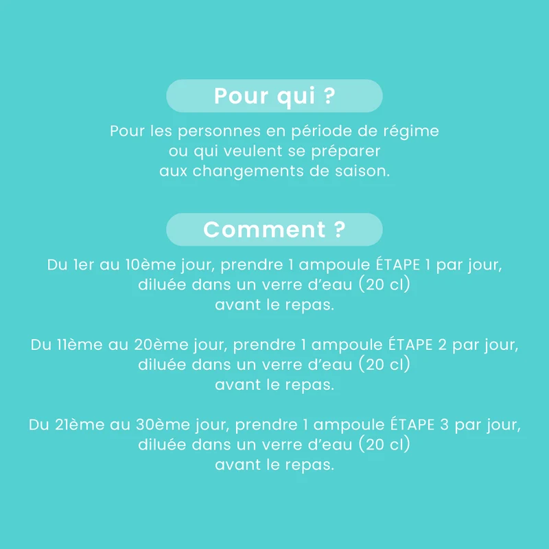 Programme Ultra Détox Bio - 30 ampoules