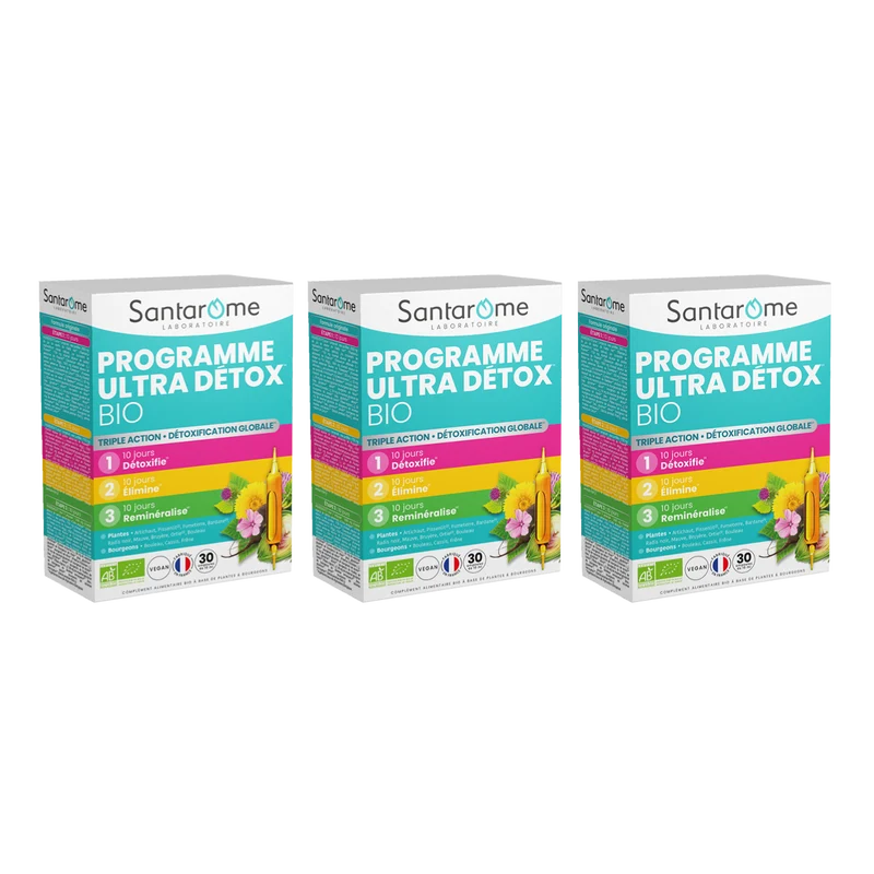 Programme Ultra Détox Bio - 30 ampoules