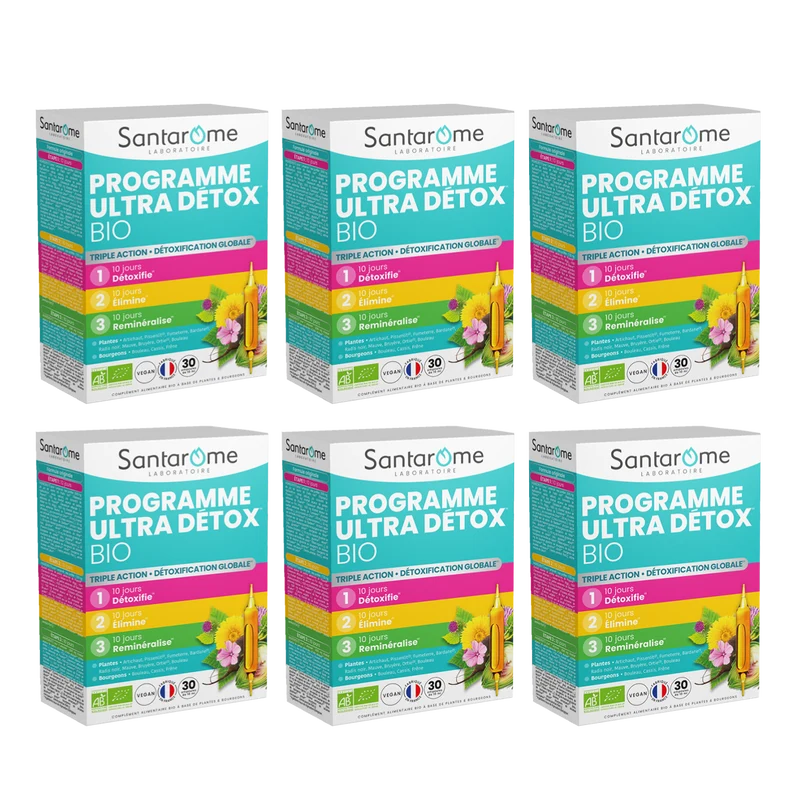 Programme Ultra Détox Bio - 30 ampoules