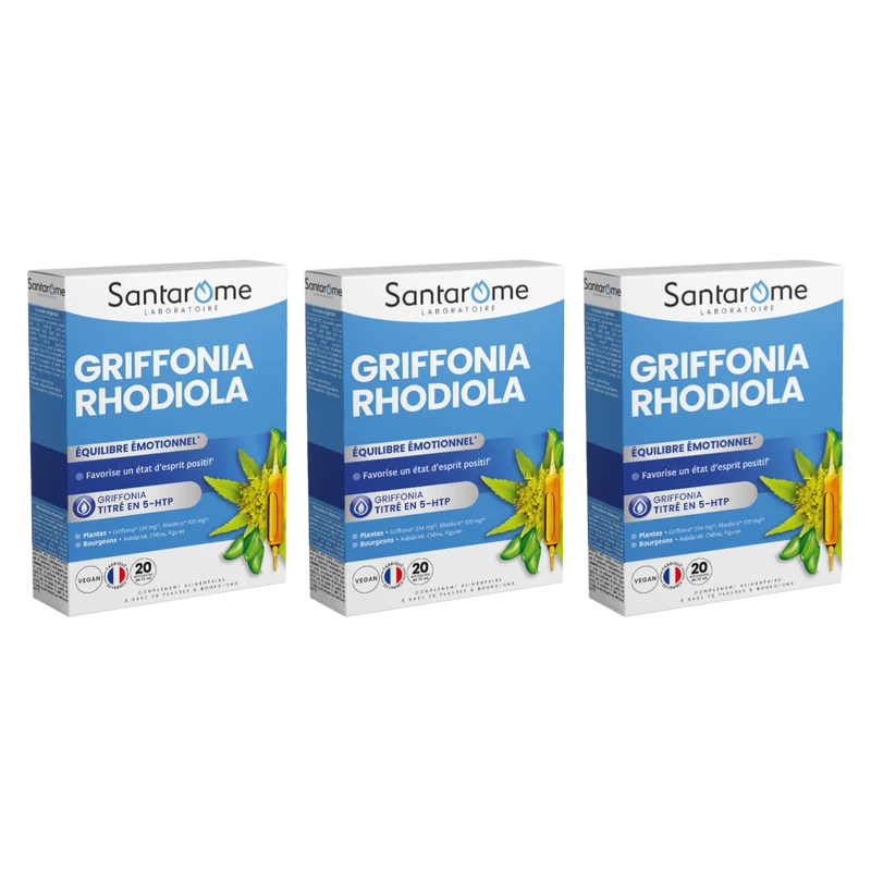 Griffonia Rhodiola - 20 ampoules