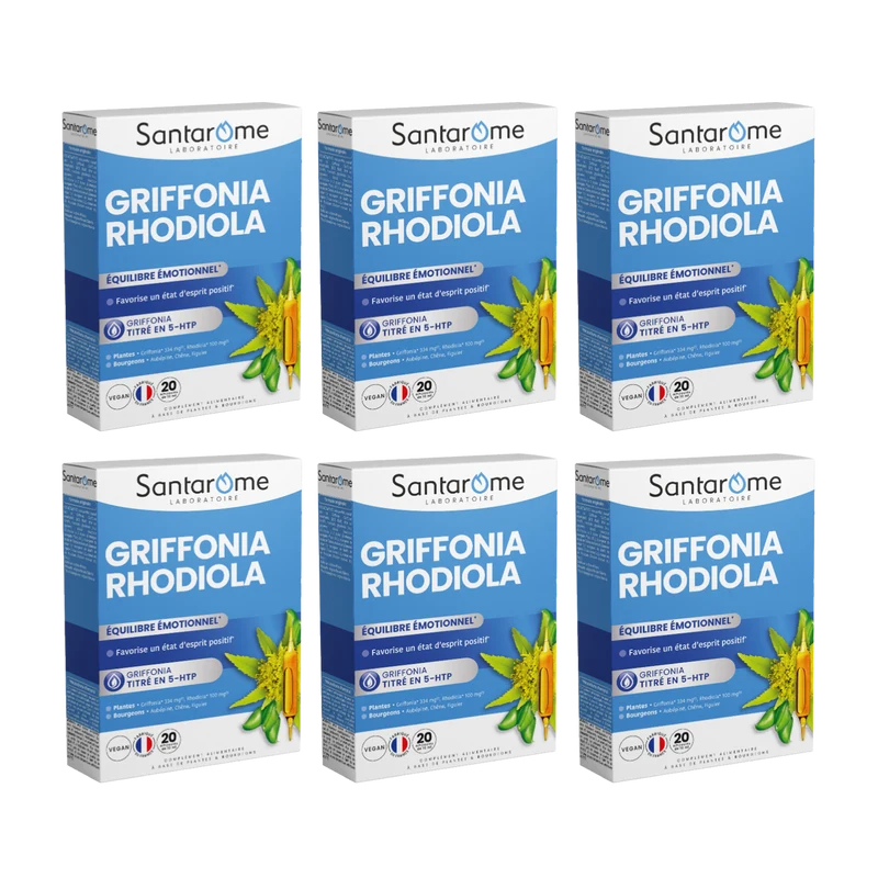 Griffonia Rhodiola - 20 ampoules