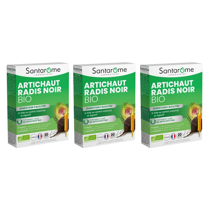 Artichaut Bio Radis Noir Bio - 20 ampoules