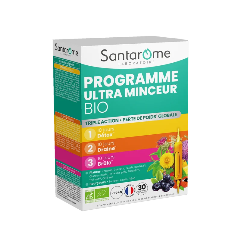 Programme Ultra Minceur Bio - 30 ampoules